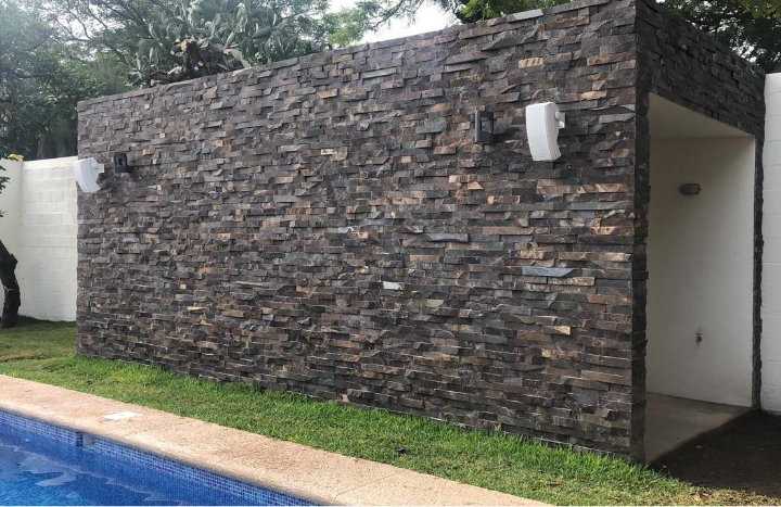 Muro con rajuela oreja de elefante.